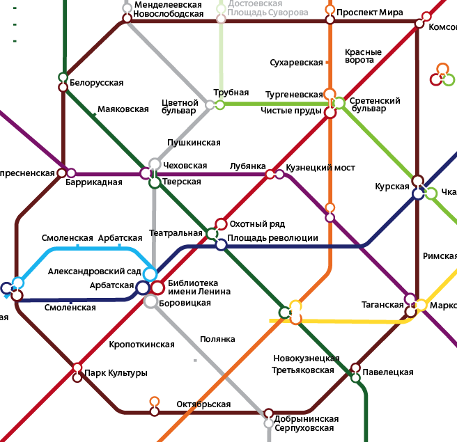 Making of the Moscow Metro map