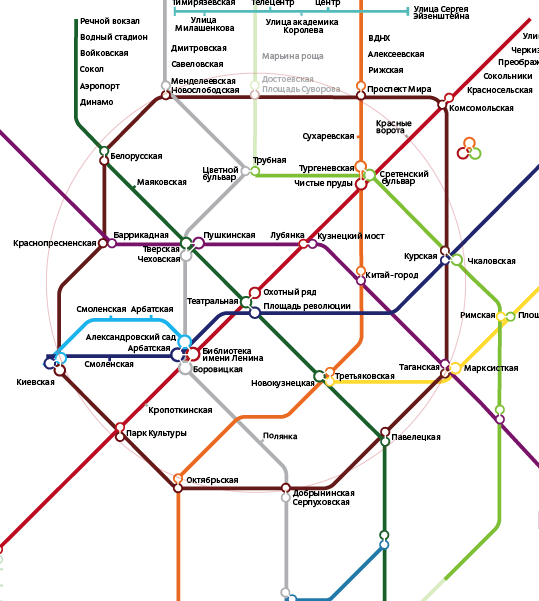 Making of the Moscow Metro map